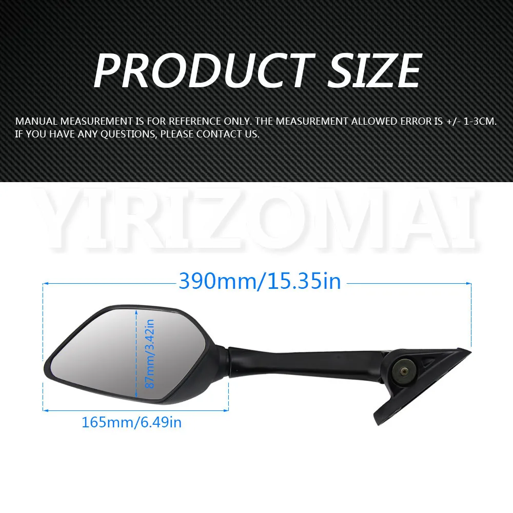 

Motorcycle Side Mirror Black Plastic Rearview Mirror Motorcycle Accessories For Honda PCX 150 125 pcx 125 150