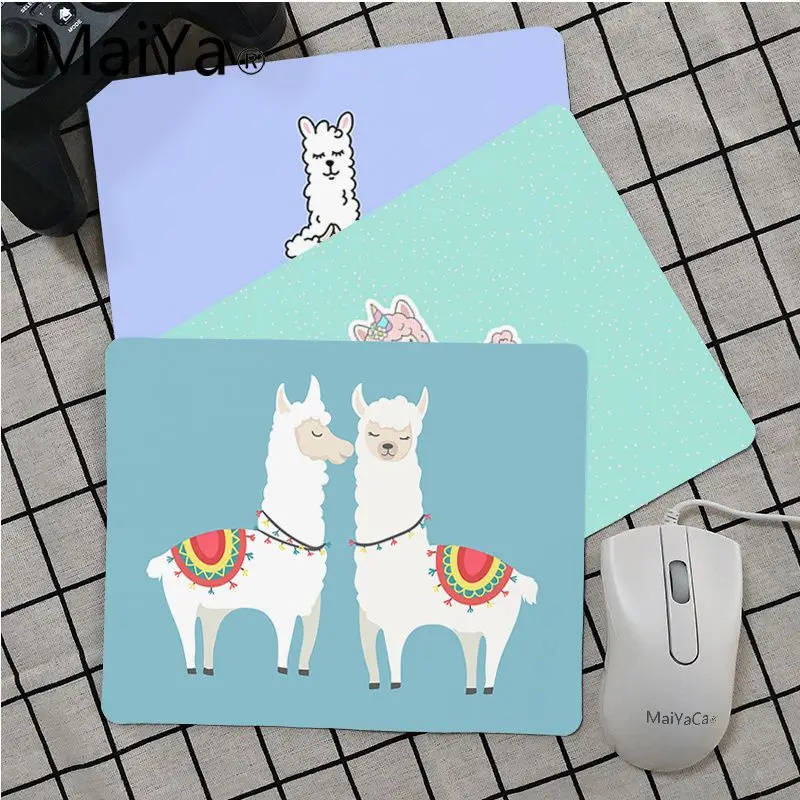 

Maiya Top Quality Alpaca Llama Cute Animal Unique Desktop Pad Game Mousepad Top Selling Wholesale Gaming Pad mouse