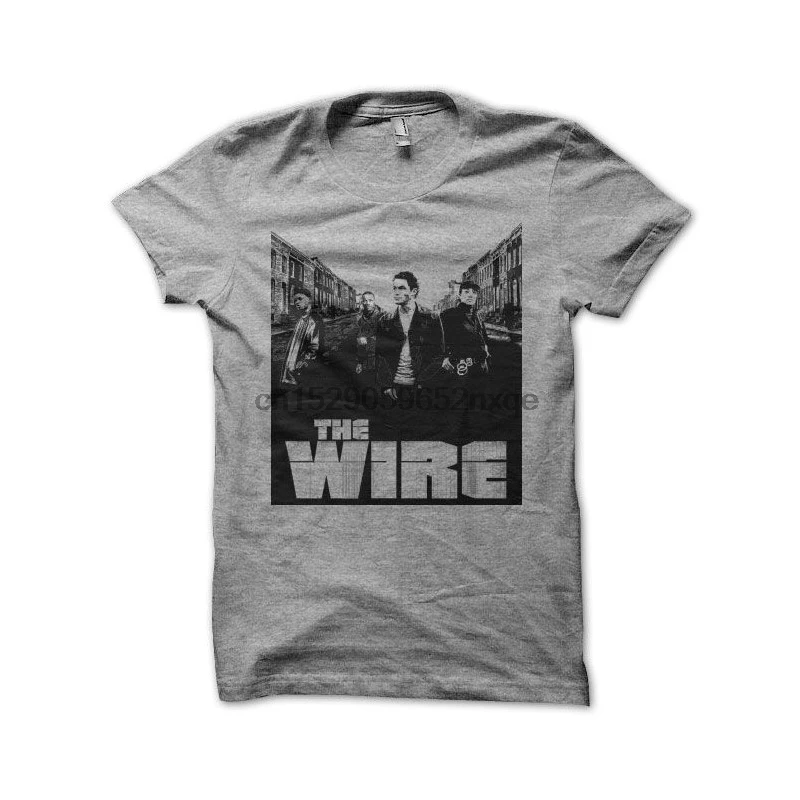 Футболка Мужская/Женская/Мужская Проволочная уличная серая рубашка|Мужские