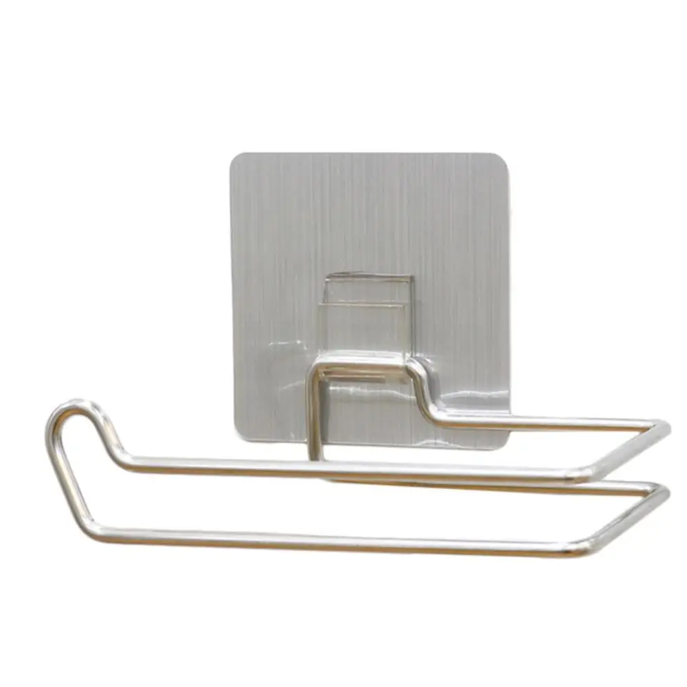 Держатель для бумажных полотенец самоклеящаяся вешалка кухонных салфеток из