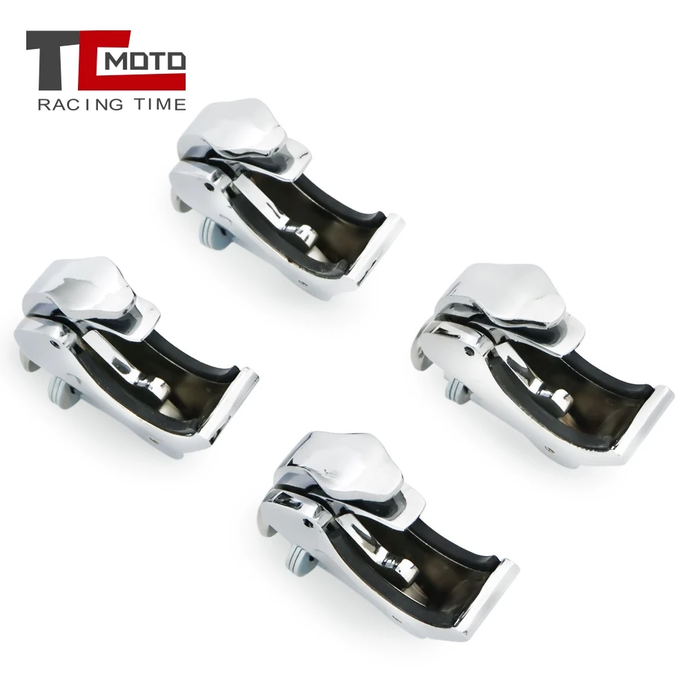 

TCMOTO 4 Pcs Motorcycle 39mm Windshield Clamp for Harley Dyna Sportster XL 883 1200 XL883 XL1200