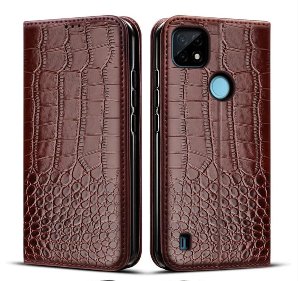 

Кожаный чехол-книжка с магнитной застежкой для OPPO Realme 8 Pro 8i Realme C21 C21Y C25 S