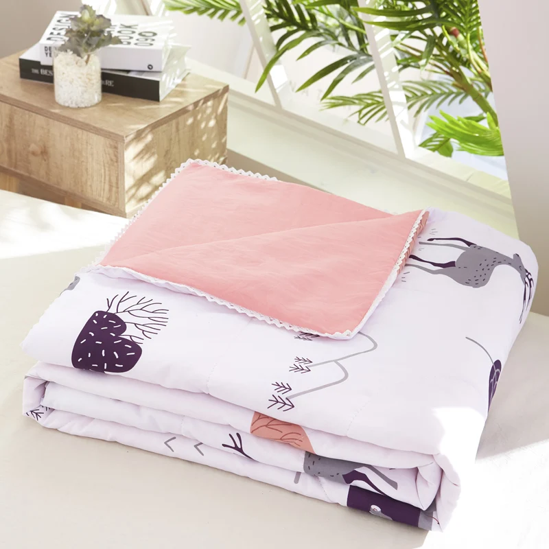 Двуспальное Хлопковое одеяло летнее для односпальной кровати можно стирать