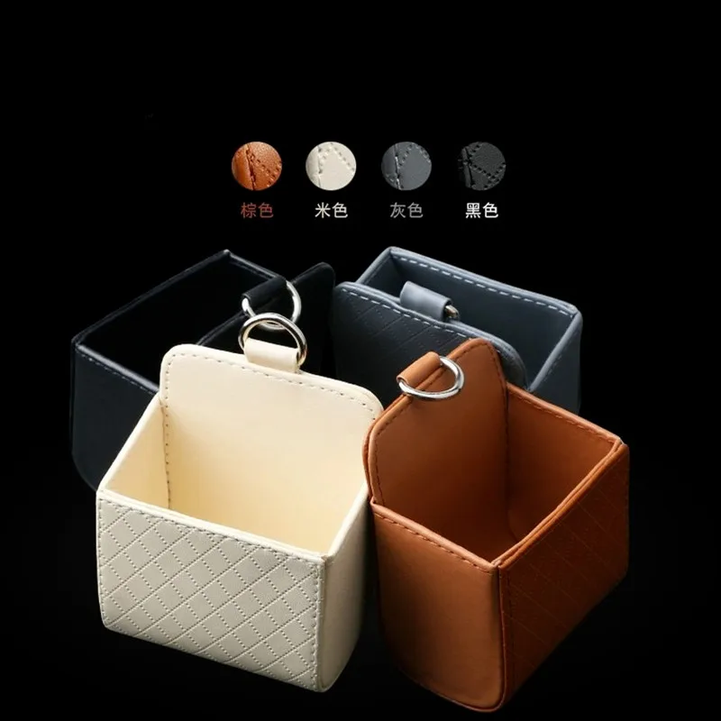 

Car Outlet Zhiwu Dai Car Leather Multifunction Car Glove Box Storage Box Hanging Phone Hybrid Car Storage Organiser Box