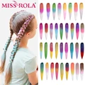 MISS ROLA Synthetic Kanekalon Hair Jumbo Braids 24 Inches100g Yaki Straight Hair Extension Pre Stretched Blonde Pink Wholesale