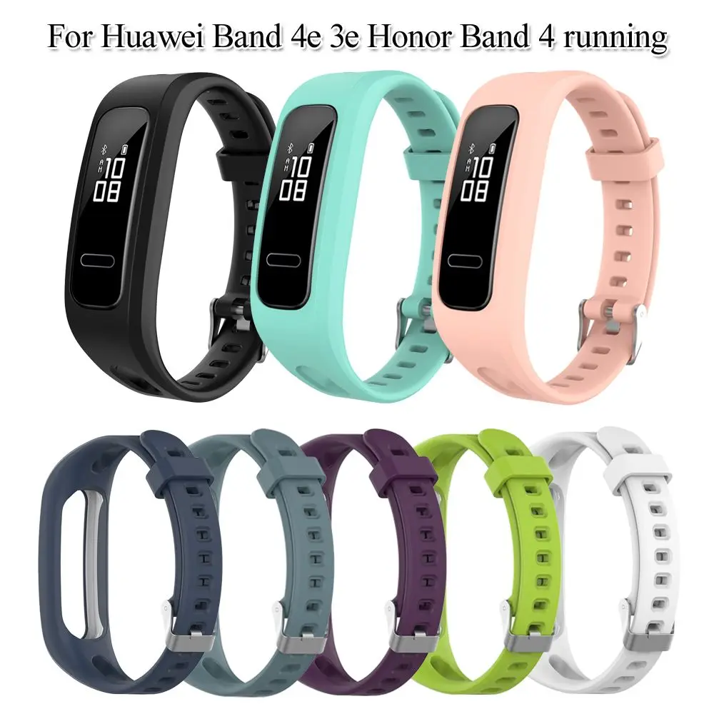 Ремешок сменный из мягкого силикона для Huawei Band 4e 3e Honor 4 | Наручные часы