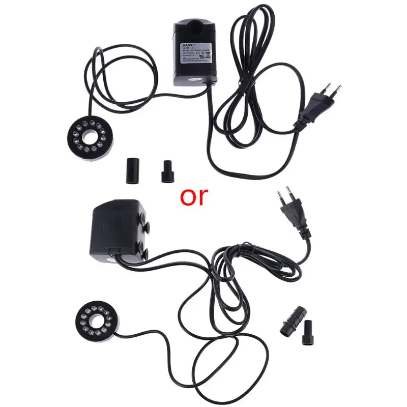 Аквариумный погружной водяной насос 220 В 10 Вт с европейской вилкой светодиодный