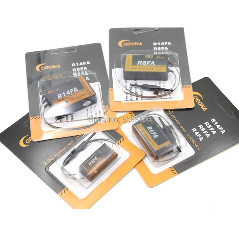 Ресивер Corona R4FA 2 4 ГГц 4CH Fasst совместимый с передатчиком Futaba 8FG 10CG 12FG 14SG 16SZ|Детали и