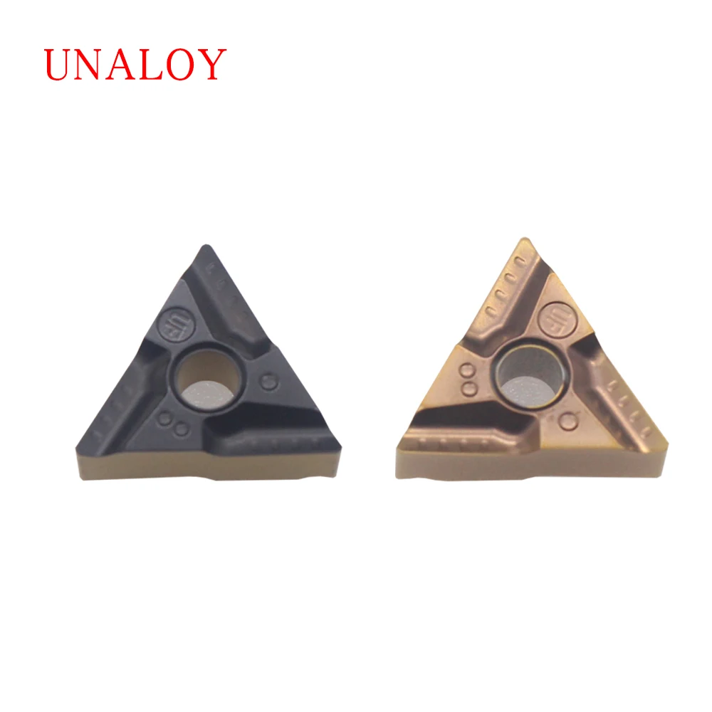 UNALOY 10Pcs TNMG160404R-UF TNMG160408 Carbide insert External Turning Tools CNC Tool high quality  turning insert cutting tools