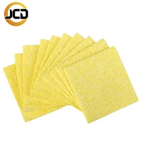 10pcsbag quality welding soldering iron tips cleaning sponge cleaner pads cleaner sponge soldering iron cleaning yellow sponge