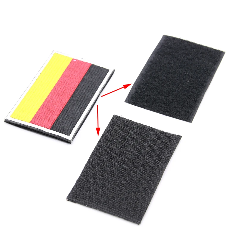 1 шт. глава 3d сплетенные этикетка с палка национальный флаг личность нарукавные