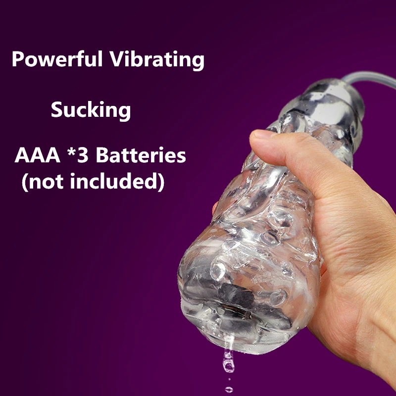 10 Speed Vibrating Vacuum Oral Sucking Pump Vibrator Tongue Licking Blowjob Electric Male Masturbator Sex Toys For Men Women | Красота и
