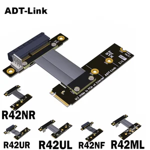 M.2 NVMe to PCI Express x4 Extender Adapter Jumper Cable PCIe x4 Cable
Turn Right Extension Cable for GPU Graphics Video Cards