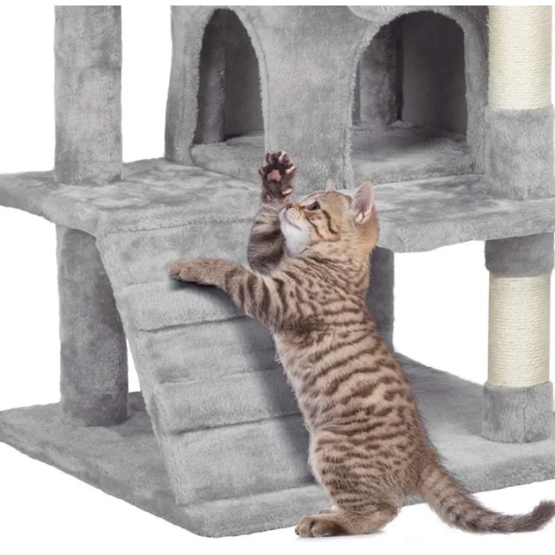 Стойка для кошек многоэтажная башня котят 130 см игровая площадка кошачьих