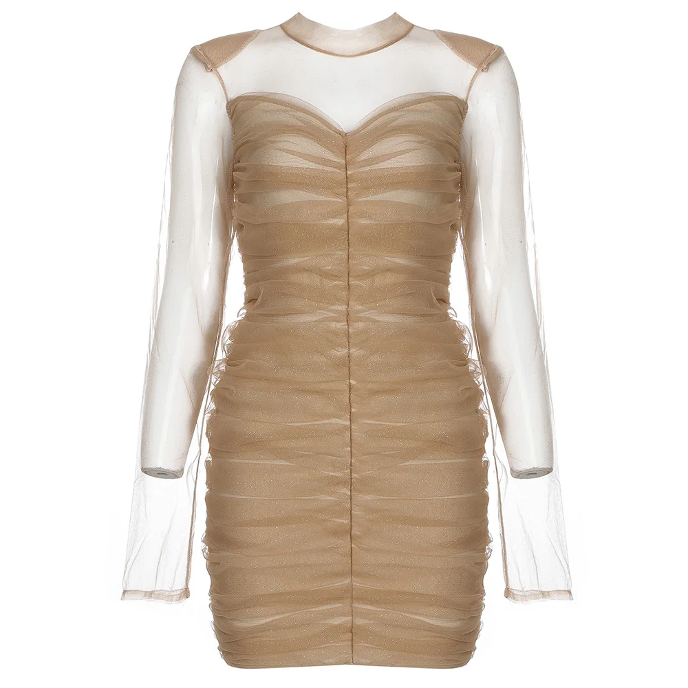 Новинка 2020 года женское Бандажное платье осенние элегантные облегающие платья