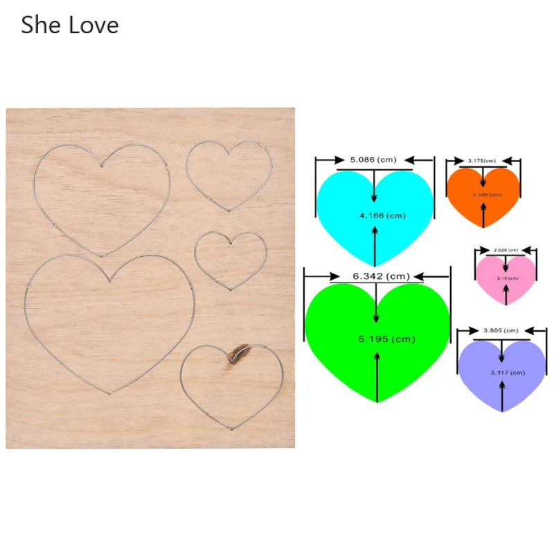 Металлические серьги She Love Star Cloud Heart кожаные режущие штампы Diy деревянные резец