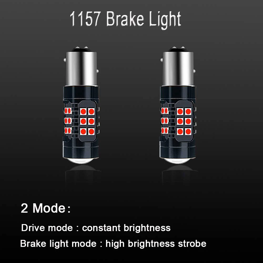 2 шт. 30SMD 3030 2357 1157 BAY15D красный супер яркий стоп сигнал задсветильник Стоп