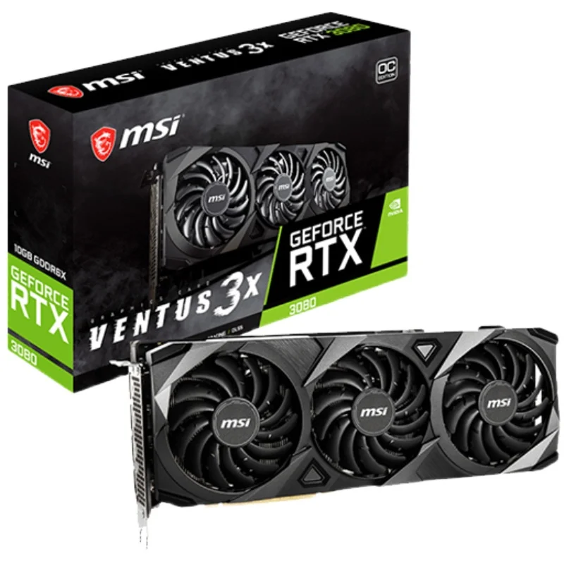 Видеокарта MSI RTX 3080Ti SUPRIM X 12G GDDR6X OC для игрового компьютера | Компьютеры и офис