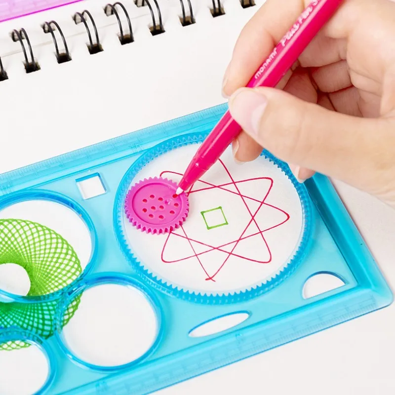 1 упак./лот творческие детские головоломки Красочный Рисунок набор линеек