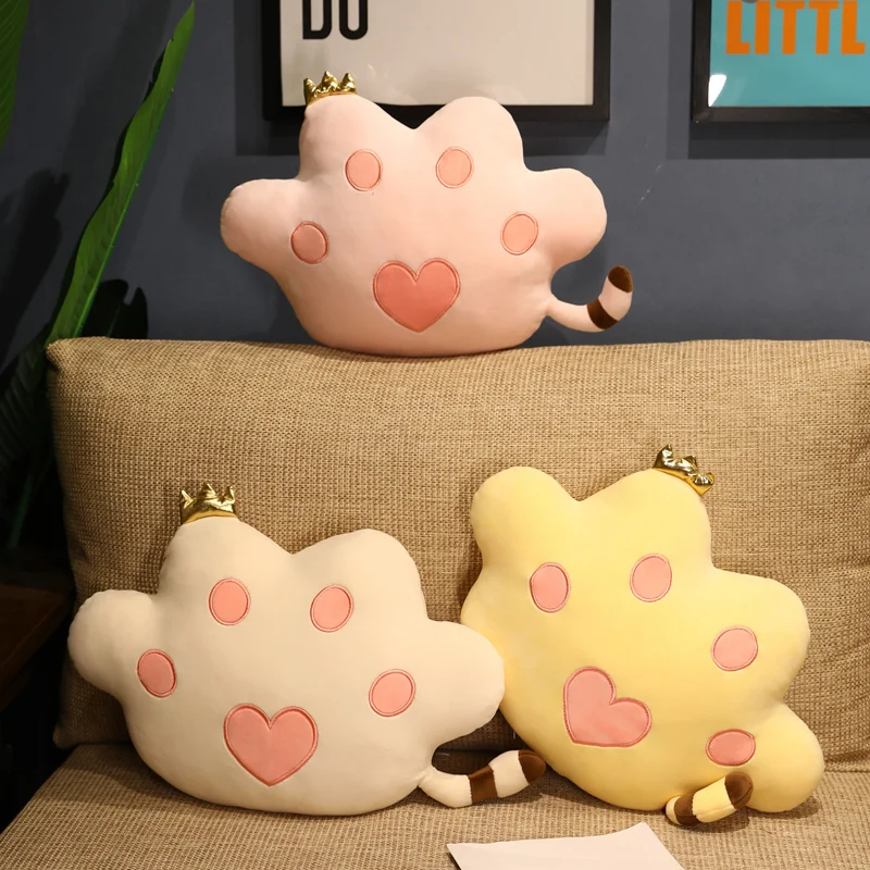 

Creative tiger paw pillow soft comfortable birthday gift girlfriends home decoration bed doll office pillow lunch break waist
