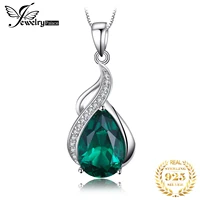 jewelrypalace 2 7ct simulated nano emerald 925 sterling silver pendant necklace for woman statement trendy jewelry without chain
