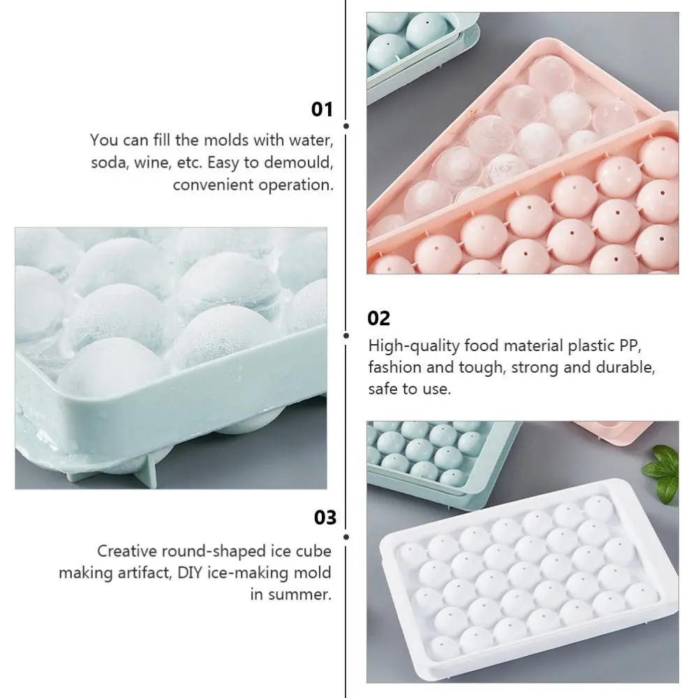 

3Pcs Household Ice Molds Creative Party Shaped Ice Cube Trays Random Color