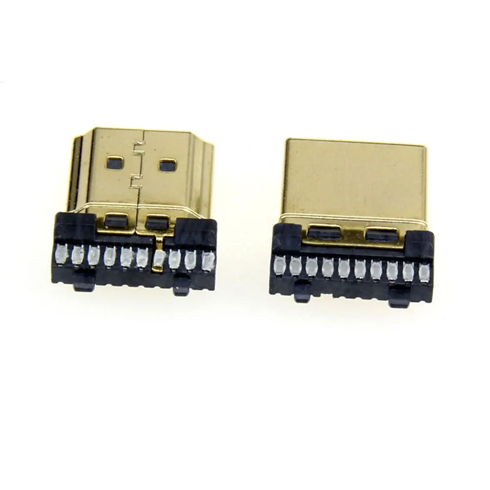 HDMI сварочный разъем 2 0 штекер DIY HD линии адаптеры поддержка 4K 2K 0/1 4/1 3|Коннекторы и