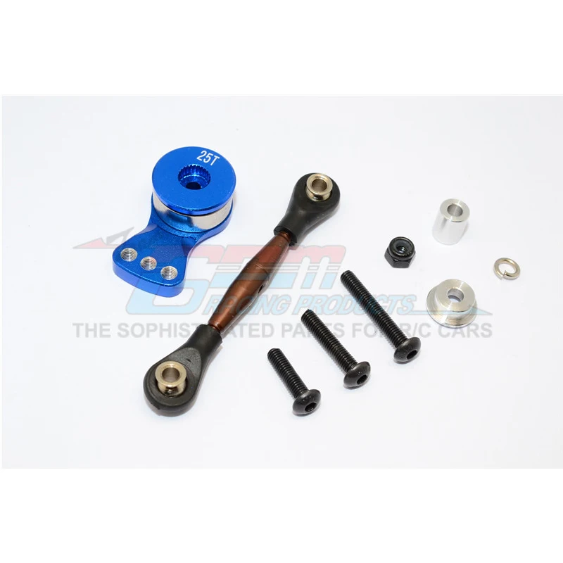 

GPM пружинная стальная Резьбовая тяга с алюминиевым сервоприводом высокого крутящего момента, 25T для аксиального YETI SCORE AX90068 RC Upgrade