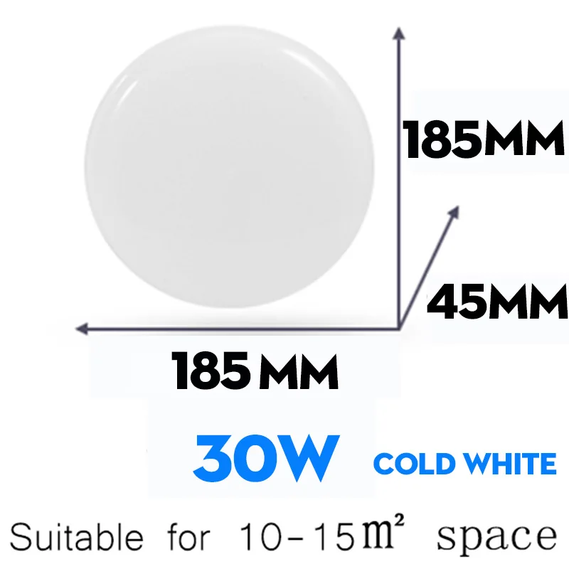 30W cold white New design Panel lights Surface Mounted Led Panel Downlights Luminaire for Living Room Round Ceiling Downlight Indoor Lighting - Испускаемый цвет: 30W cold white