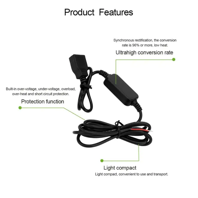 Onever 15 Вт двойной USB-адаптер напряжения 12 В в 5 преобразователь инвертор 3 А