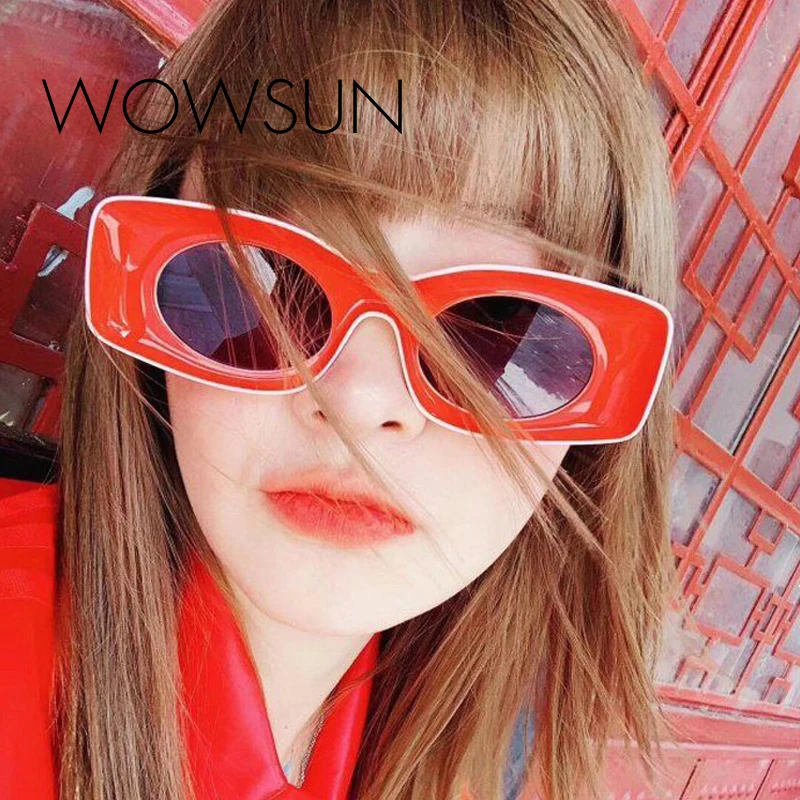 WOWSUN новые модные хипстерские квадратные карамельные солнцезащитные очки для