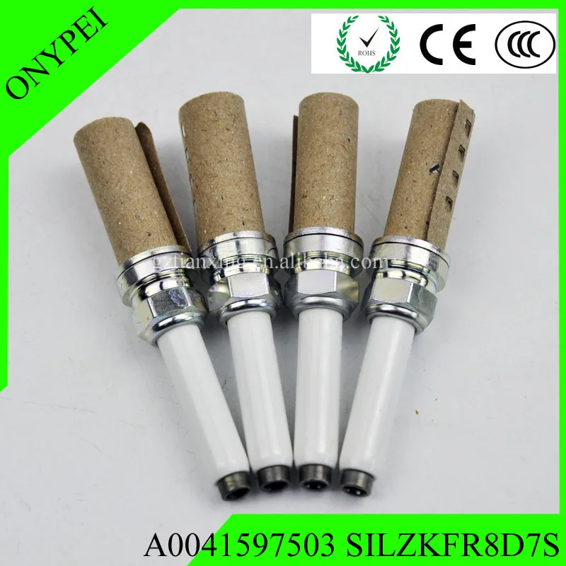 (4 шт.) иридиевая Свеча зажигания A0041597503 SILZKFR8D7S для Mercedes W176 W204 S204 W212 S212 C207|Свечи и