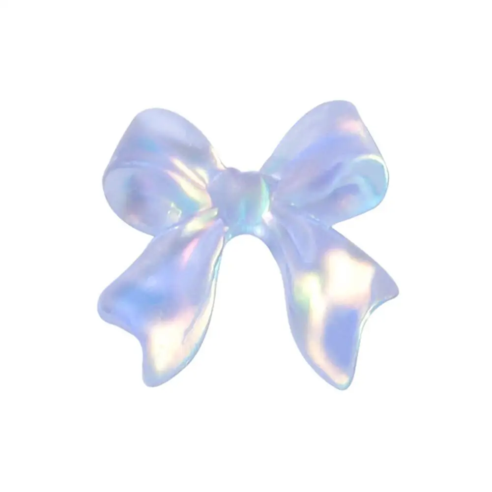 

10PCS Nail Art Beautiful Aurora Bow Knots Shapes For Nail Tips Decorations Nail Art Three-dimensional Aurora Bow Ornament Tool