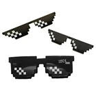 Бандит жизни очки-мозаика солнцезащитные очки Для мужчин Для женщин Для мужчин 8 бит кодирования пикселей Мода Прохладный Супер вечерние забавные Винтаж оттенки солнцезащитные очки
