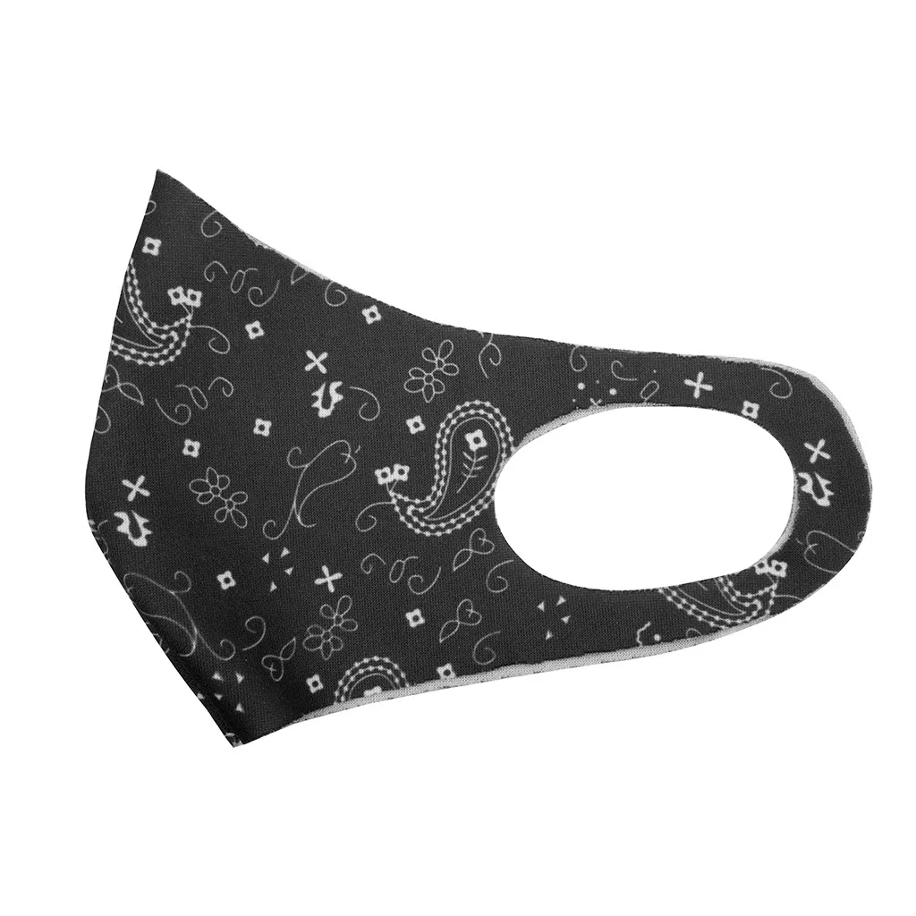 Маска для лица Мужская многоразовая моющаяся тканевая Бандана с фильтром