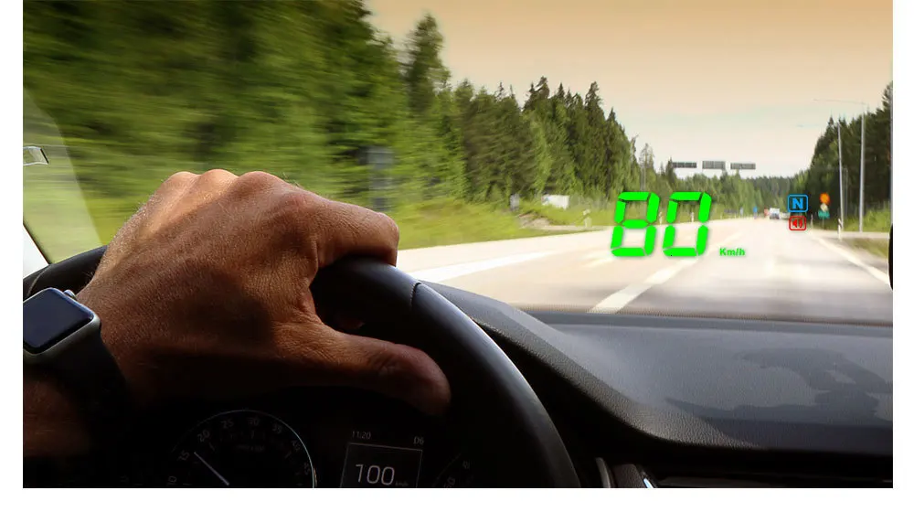OHANEE, A2, HUD, 3,5 дюймов, gps, автомобильный дисплей, сигнал скорости, компас, лобовое стекло, проектор, измеритель скорости, HUD, через gps, спутниковые системы
