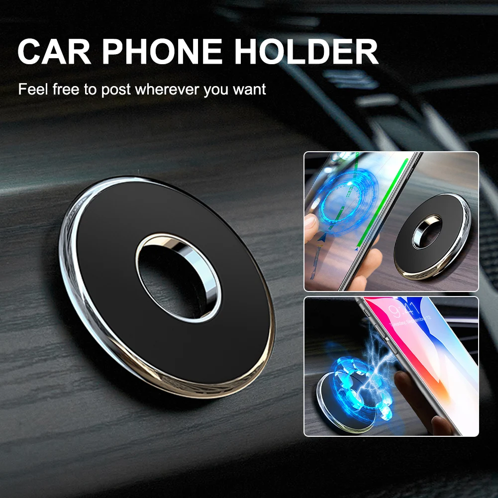 

Magnetic Car Phone Holder with Adhesive Dashboard Mobile Phone Mount Navigation GPS Stand Universal Phone Mount Car Accessories