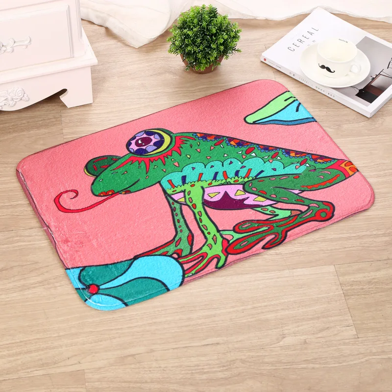 Абстрактный животных печатные дверные маты открытый коридорах ковер для