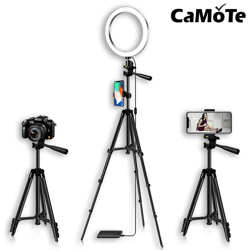 Приглушаемый USB СВЕТОДИОДНЫЙ светильник для студийной камеры кольцевой