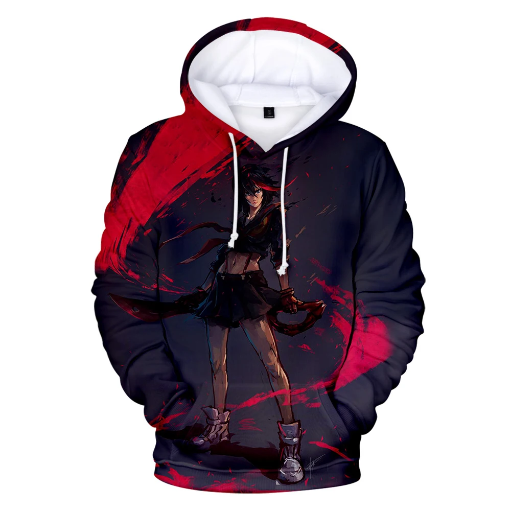 3d hoodie kill la kill hoodies round neck sweatshirt unisex material mnewomen hip hop fashion trend style casual tops free global shipping