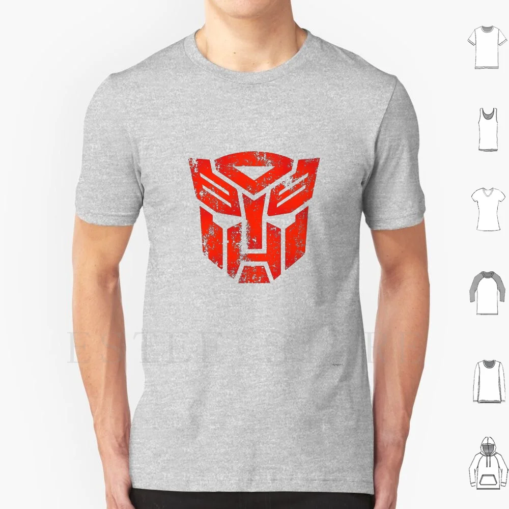 Autobot логотип · расстроченная футболка сделай сам большой размер 100% хлопок