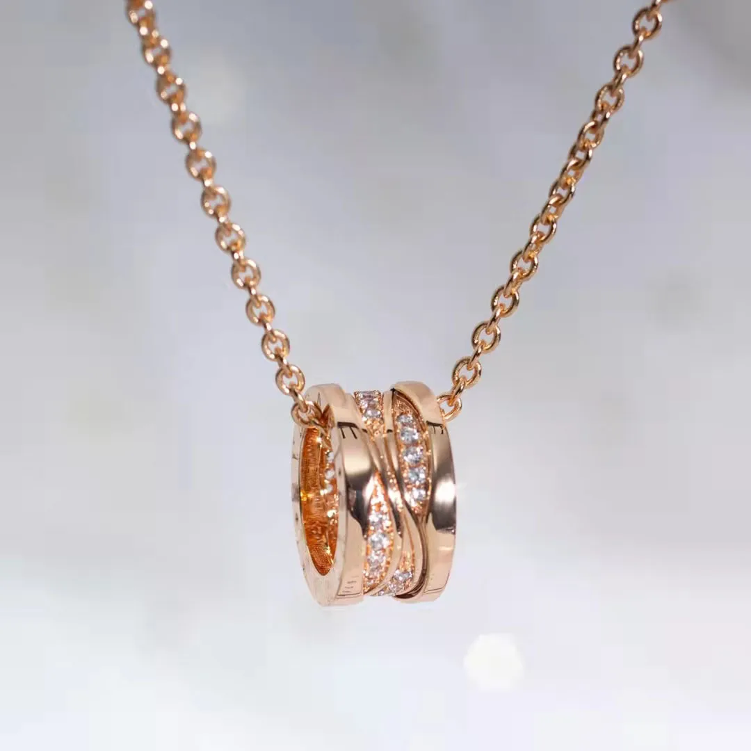 

High quality 1:1 logo Roman Charm Necklace luxury brand fashion jewelry Christmas gift
