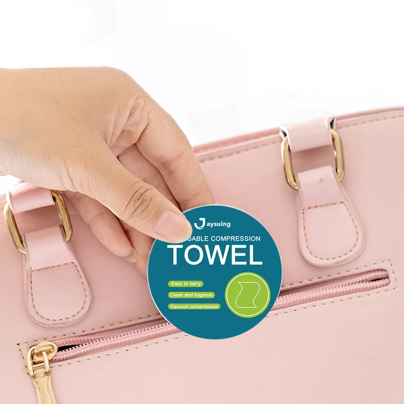 1 шт. белое одноразовое компрессионное полотенце из хлопка для путешествий