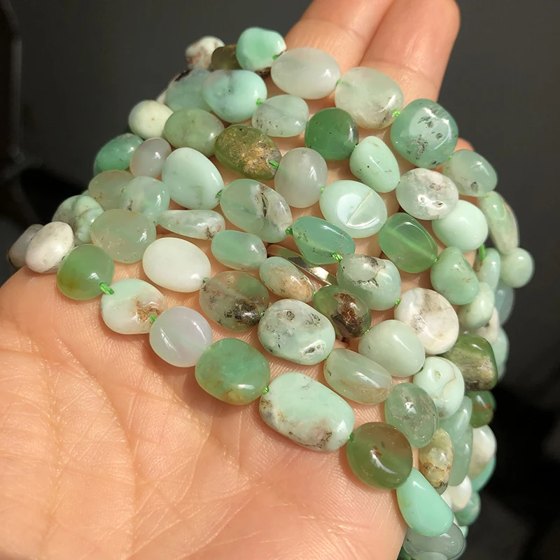 Нестандартные натуральные австралийские зеленые нефритовые бусины свободные