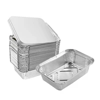aluminum pan disposable 30 packtin foil pans with lid recyclabledeep pans tin food storage for cookingbakingtakeout