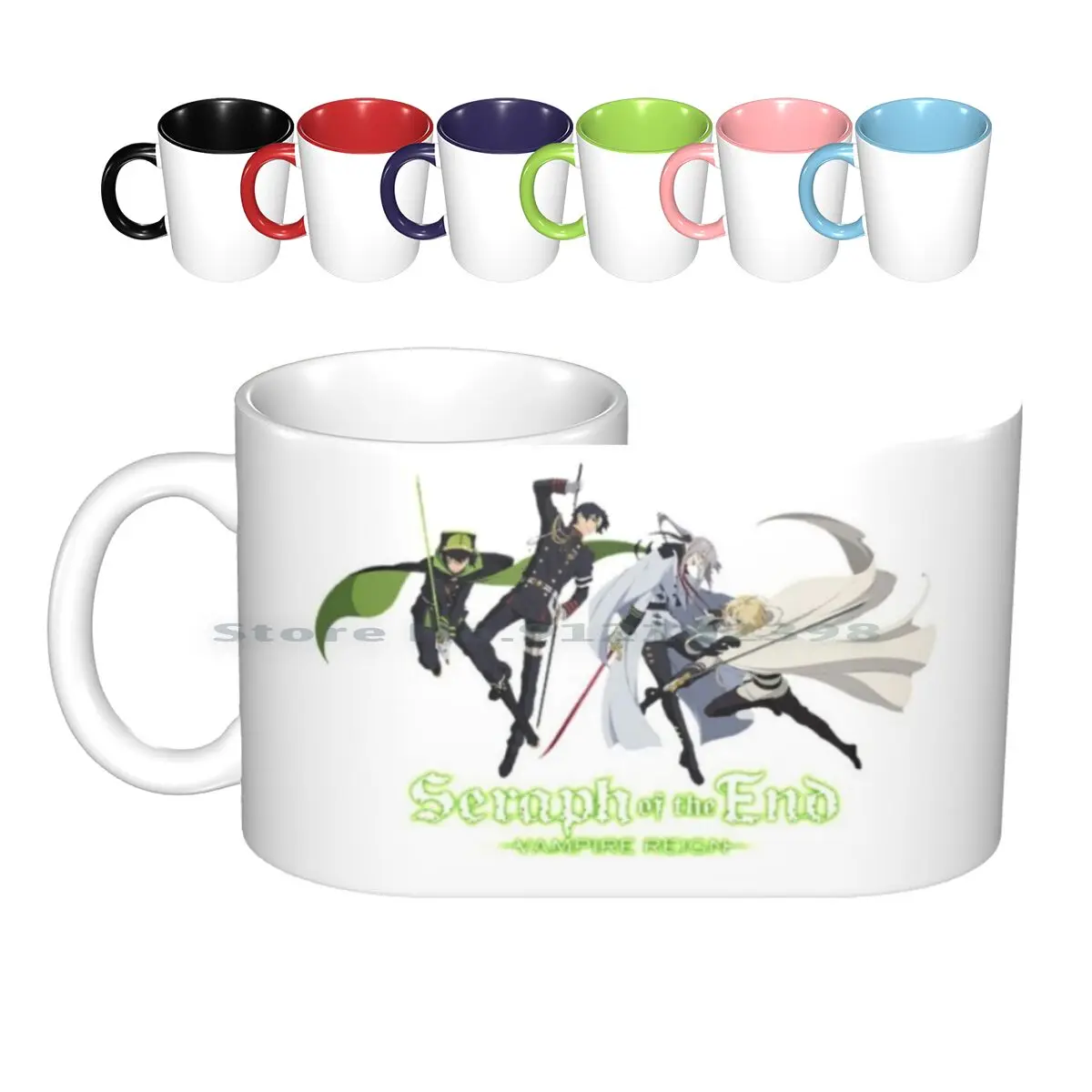 

Керамические кружки Seraph Of The End-Group B, кофейные чашки, Кружка для молока и чая, креативные кружки Owari No Seraph Of The End Mika Yuuichirou