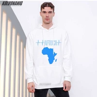 love africa hoodies mens winter fashion long sleeve streetwear men heartbeat of africa sweatshirt oversize plush pullover