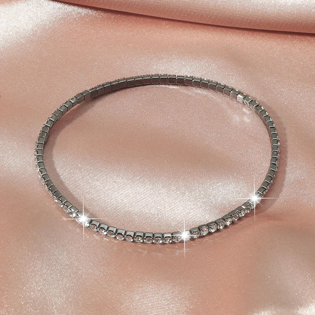 1 шт. в комплекте Женские прозрачные блестящие с кристаллами браслет 27 Цвета