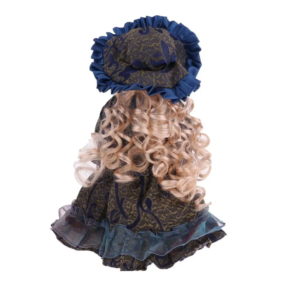 Элегантная керамическая кукла для девочек с деревянной подставкой фарфоровых