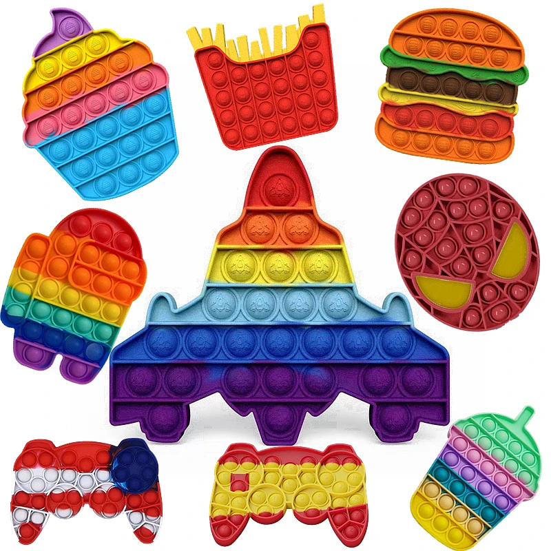 

Pop Fidget Toys Its Reliever And Increase Focus Soft Anti-stress Toy Sensory Educational Antistress Push Bubble Squish Toy